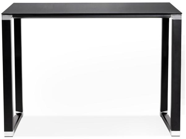 Kokoon Design Schreibtisch / Hochtisch Warner Glas Schwarz 140cm