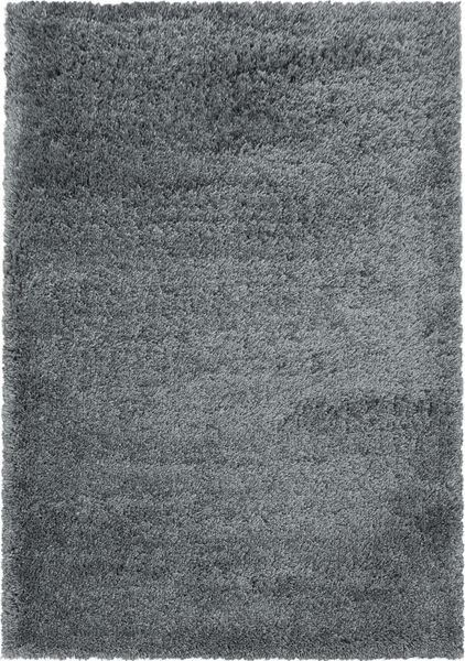 Hochflor Teppich Francesca rechteckig - 120x170 cm - Hellgrau