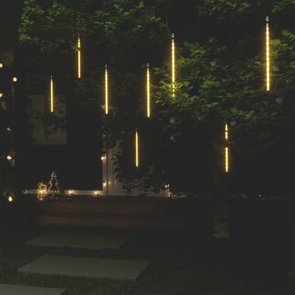 vidaXL LED Meteor-Lichter 8 Stk. 30 cm Warmweiß 192 LEDs 328544