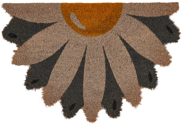 Fußmatte HOTAKA Bunt 40 x 60 cm Blume Kokosfasern