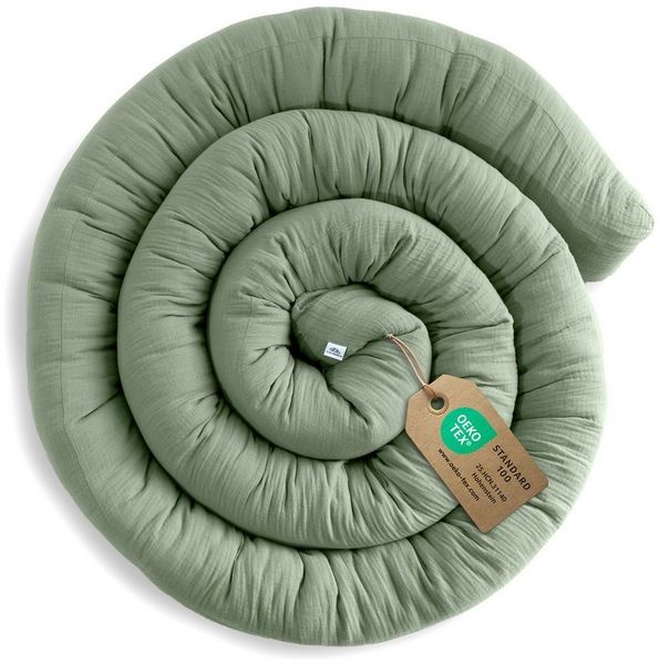 lilimaus Nestchenschlange Bettschlange Babybett aus Musselin Baumwolle - 12 Farben, (1-tlg), Bettschlange Babybett aus Musselin Baumwolle, kuschelig