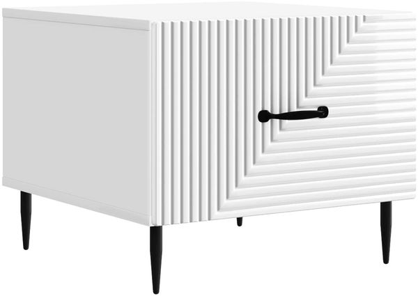 vidaXL Couchtisch Hochglanz Weiß 49 x 50 x 40 cm Holzwerkstoff 894969