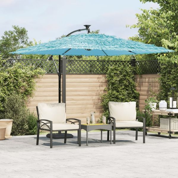 vidaXL Sonnenschirm mit Stahlmast Blau 269x269x235 cm 4005079