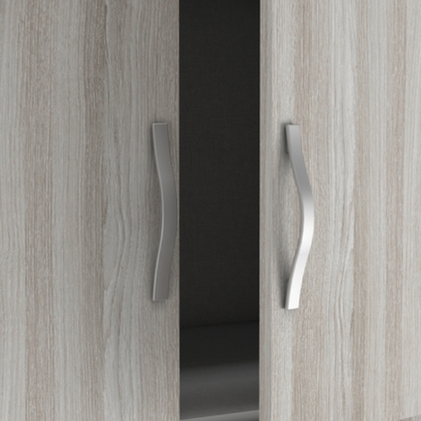 Kleiderschrank >Pluton< in Shannon Eiche aus Holzwerkstoff - 198x224x57 (BxHxT) Bild 4