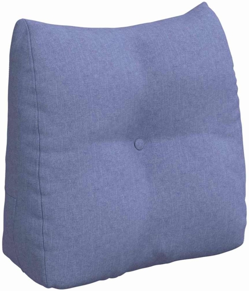 vidaXL Rücken Kissen Jeans blau 45 x 24 x 50 cm Stoff 42014368