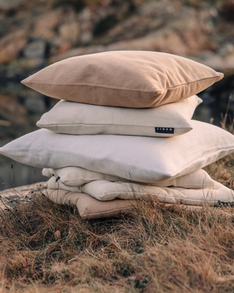 LINUM PEPPER Premium Kissenhülle für Dekokissen 40x40 cm, 100% Baumwolle, Maschinenwaschbar, Weiß Bild 4