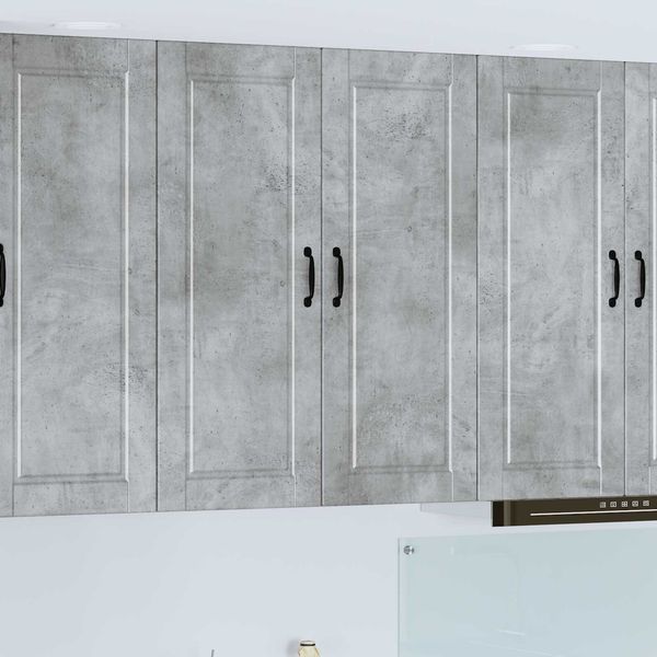 vidaXL Wandschrank PORTO Beton Grau 80 x 31 x 100 cm Holzwerkstoff 885498