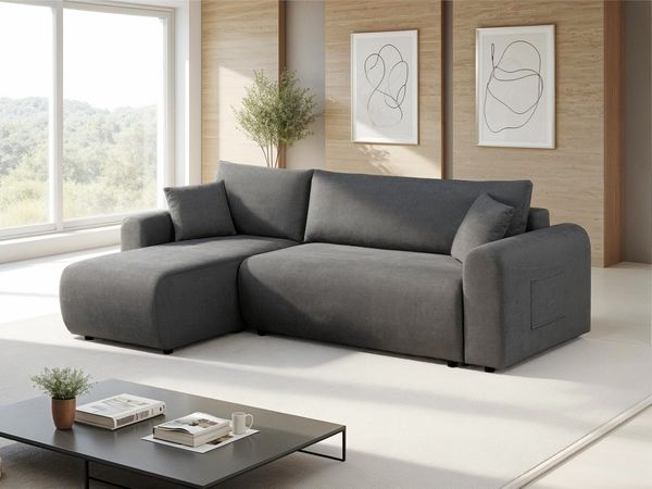OTTO home Ecksofa JONAA L-Form, 241cm - OTTO. Verlässliche Qualität, Schlaffunktion(133/200), Bettkasten, Cord, Struktur, Unser Tiefpreis