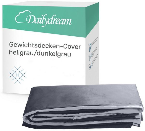 Dailydream Gewichtsdecke Decken Bezug 135 x 200 (grau)