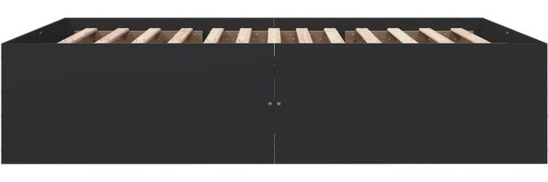 vidaXL Bettgestell Schwarz 150x200 cm Holzwerkstoff 3280917 Bild 5