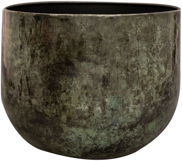 Ter Steege Blumentopf Metall Mystic Green Grün-Mehrfarbig D 31 cm H 25 cm