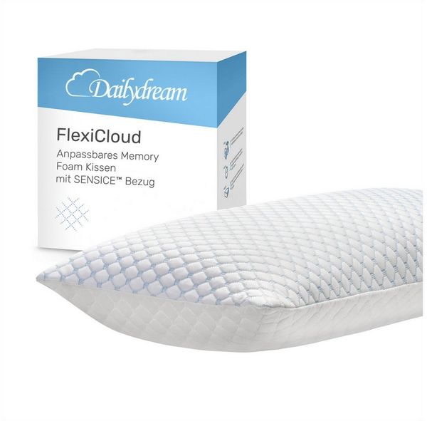 Dailydream Nackenstützkissen, FlexiCloud Nackenkissen mit SENSICE, Memory Foam