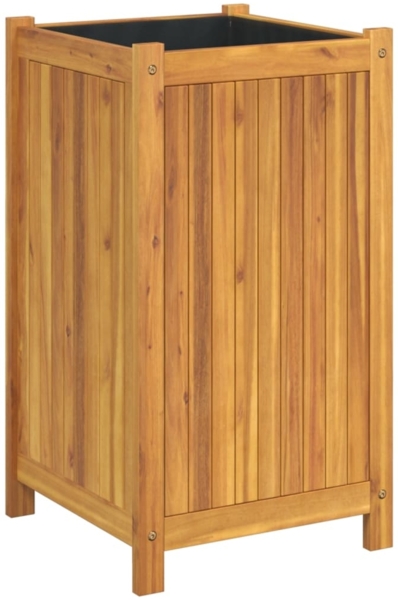 vidaXL Pflanzkübel mit Einlage 42x42x75 cm Massivholz Akazie 366436