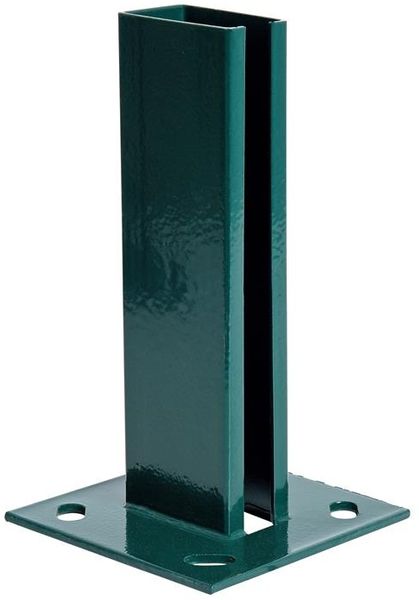 Pfostenträger Aufschraubhülse 10er Set 40x60 mm Doppelstabmatten Zaun Grün Bild 6