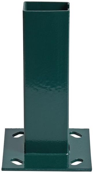 Pfostenträger Aufschraubhülse 10er Set 40x60 mm Doppelstabmatten Zaun Grün Bild 3
