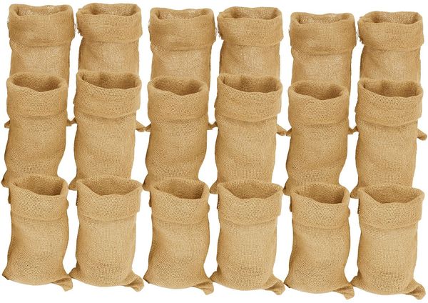 Jutesäcke 18er Set 60x30cm | Tragkraft 20-25kg | 100% Naturfaser Jute | Wiederverwendbar, atmungsaktiv & stabil | Frostschutz, Kartoffelsack, Pflanzenschutz