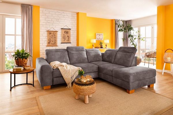 Home affaire Ecksofa Dundee L-Form, wahlweise mit Kopfteilverstellung und zusätzlich mit Bettfunktion