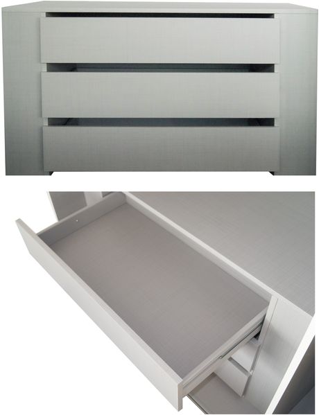 Schwebetürenschrank Kleiderschrank 3-türig 300 cm modern Vollausstatt. Sandgrau Bild 6
