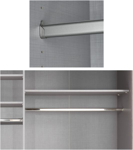 Schwebetürenschrank Kleiderschrank 3-türig 300 cm modern Vollausstatt. Sandgrau Bild 5