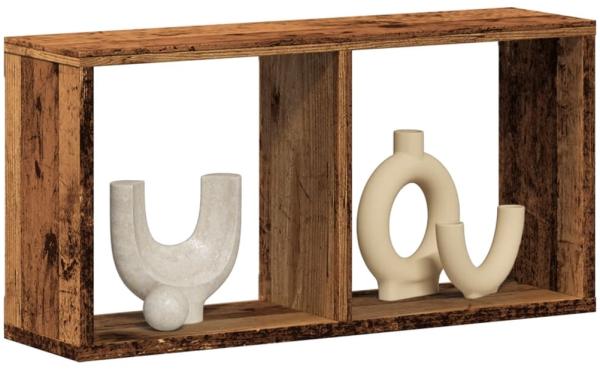 vidaXL Wandschrank 60x16x30 cm Altholz-Optik Holzwerkstoff 854884