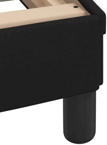 vidaXL Bettgestell mit Kopfteil "Dover" Schwarz 90x200 cm Stoff 373107 Bild 7