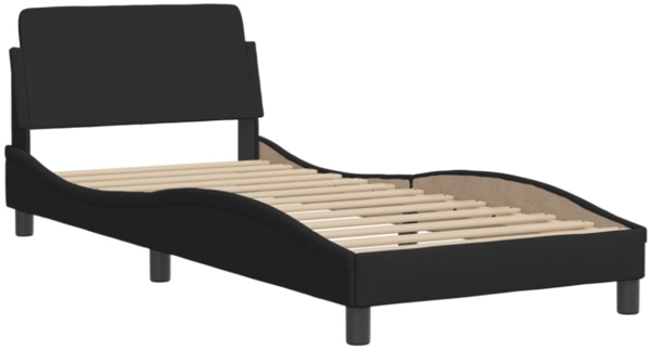 vidaXL Bettgestell mit Kopfteil "Dover" Schwarz 90x200 cm Stoff 373107 Bild 8