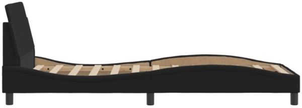 vidaXL Bettgestell mit Kopfteil "Dover" Schwarz 90x200 cm Stoff 373107 Bild 6