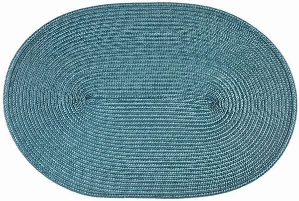 Haus und Deko Platzset Platzset oval ca. 45x30 cm Bast Optik Platzdeckchen Tischset geflochte, (1-St)
