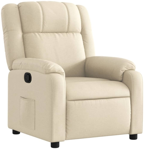 vidaXL Relaxsessel, cremefarbener Stoff 3206204