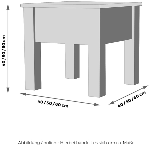 Anderl Beistelltisch 100cm x 100cm 38 Bild 5