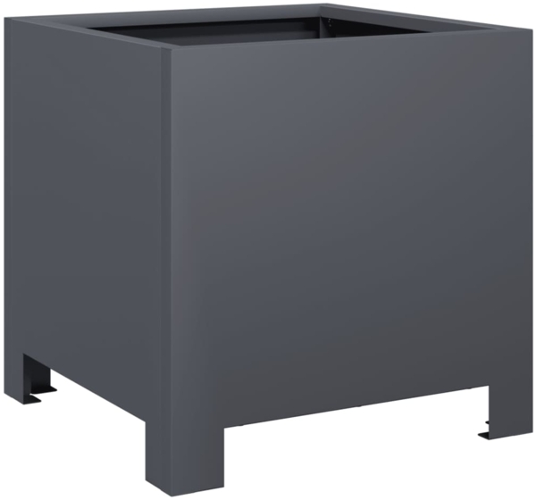 vidaXL Pflanzkübel Anthrazit 30x30x30 Stahl 851189