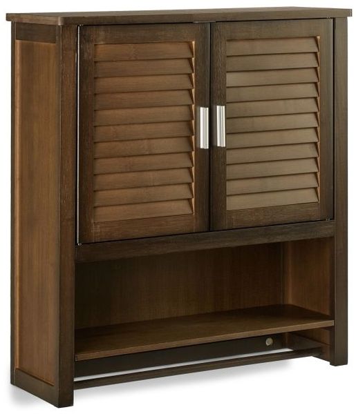 3 tlg. Badschrank Set Bambus