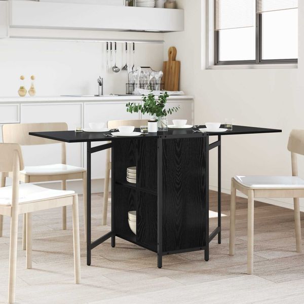 vidaXL Esstisch 144 x 60 x 75 cm Holzwerkstoff Schwarze Eiche 8006065