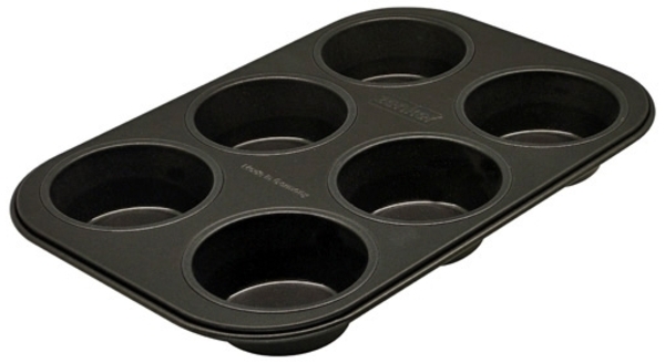 ZENKER 6er-Muffin-Backform mit Antihaftbeschichtung / Serie Black Metallic / Backform / Kuchenform