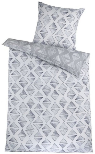 Optidream Bettwäsche Set Mikrofaser 135x200 Polyester Jonas-Wende weiß, Mikrofaser, 2 teilig, Geschenk Idee Frauen Männer neue Wohnung Hochzeit Frühjahr sale Bild 3