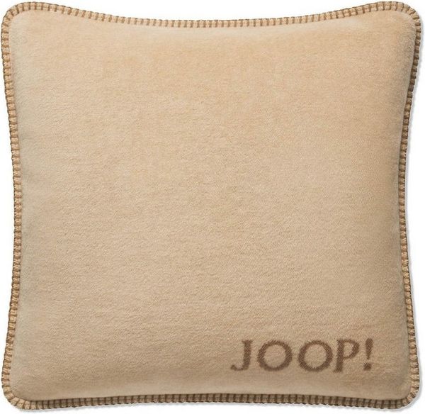 Joop Kissen Dekokissen 50x50 cm Zierstich Kissen UDF Macchia. -Cashew