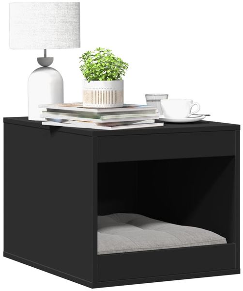 vidaXL Katzenklo Schwarz 47x59x42 cm Holzwerkstoff 857761