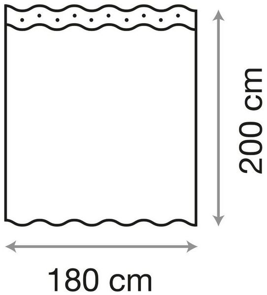 RAHMENLOS® Duschvorhang Motiv Gitarre - 180 cm x 200 cm Breite 180 cm