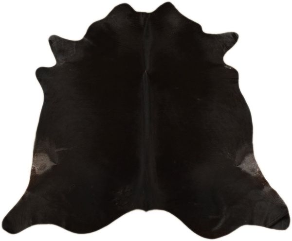 KUHFELL online & NOMAD Fellteppich Kuhfell Rinderfell Teppich Dunkelbraun Schwarz Natur 230 x 190 cm