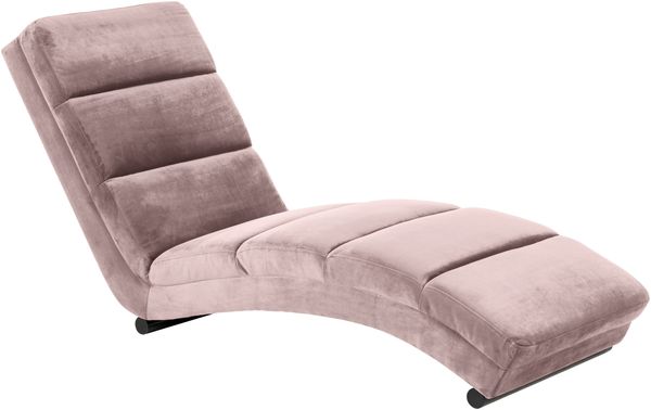 Chaiselongue >Slinky< in dusty rose, Stoff - 60x82x170cm (BxHxT)