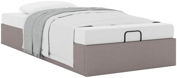 vidaXL Ottoman-Bett ohne Matratze Taupe 90x200 cm Stoff 3310851 Bild 5