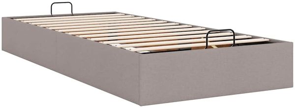 vidaXL Ottoman-Bett ohne Matratze Taupe 90x200 cm Stoff 3310851 Bild 9