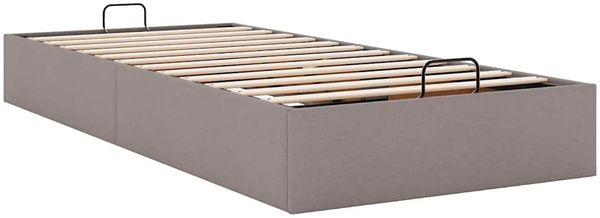 vidaXL Ottoman-Bett ohne Matratze Taupe 90x200 cm Stoff 3310851 Bild 6