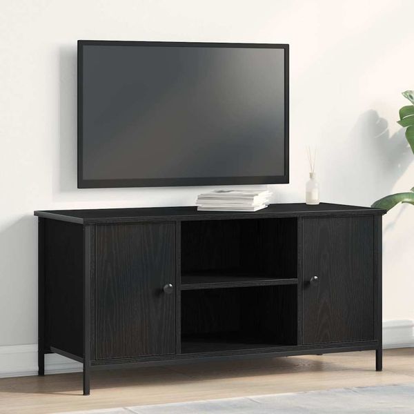 vidaXL TV-Schränk Schwarz Eichen-Optik 100 x 40 x 50 cm Holzwerkstoff 862141