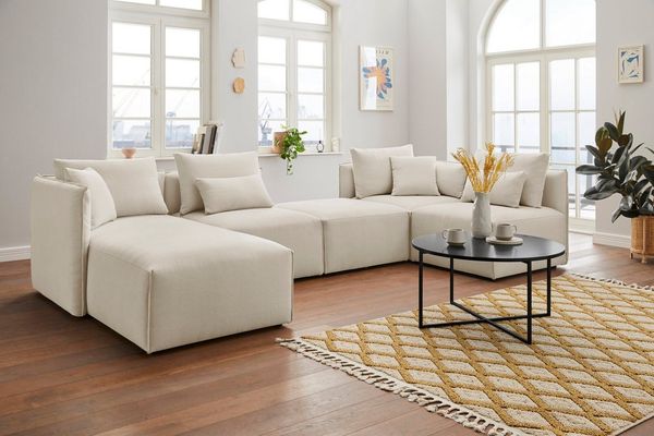 OTTO home Wohnlandschaft Nöre U-Form, 5 Teile, in vielen Bezugsqualitäten und Farben s. auch "Nöre"