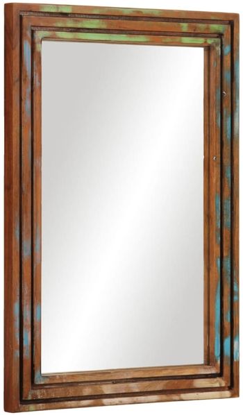 vidaXL Badspiegel 50x70 cm Massivholz Akazie und Glas 377593