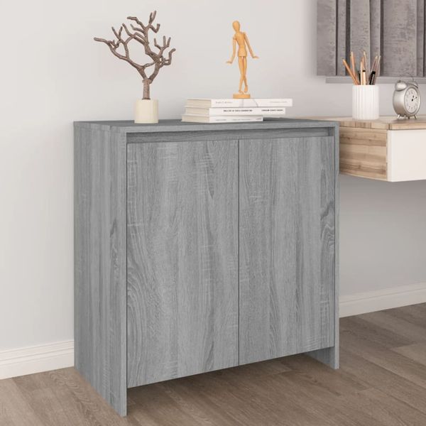 vidaXL Sideboard Grau Sonoma 70x41x75 cm Holzwerkstoff 813003