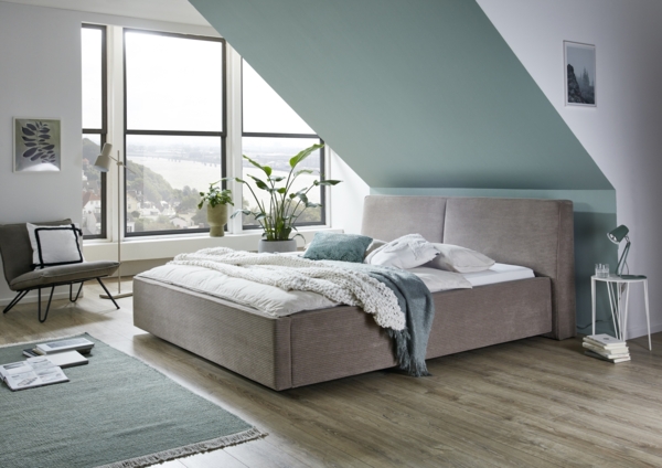 Polsterbett >Magnum mit BK< Liegefläche 180x200cm, taupe, Stellmaß: 212x95x229cm (BxHxT)