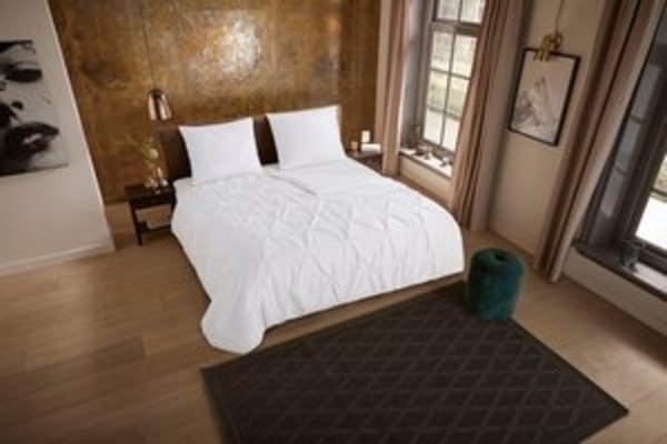 Pure Microfaser Bettwäsche 135 X 200 cm + 1- 80 X 80 cm Elegance luxury stitching pleats weiß Bild 6