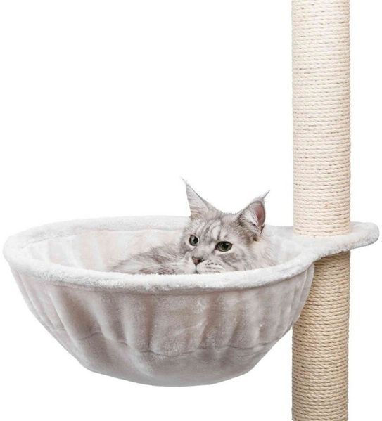 TRIXIE Kratzbaum-Liegemulde Kuschelsack XXL für Kratzbäume, extra-strong - lichtgrau - ø 45 cm
